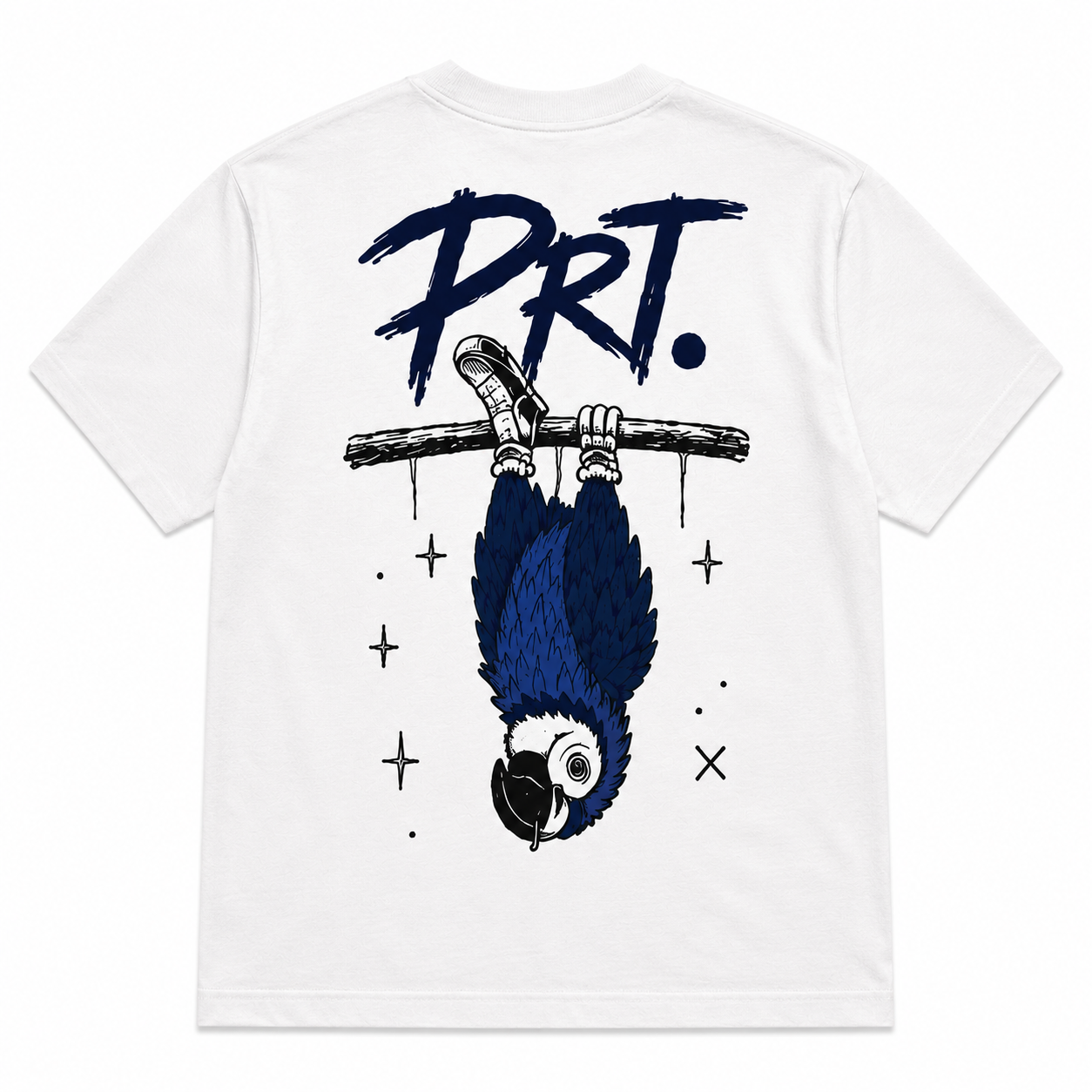 Hanging Parrot Tee - Navy
