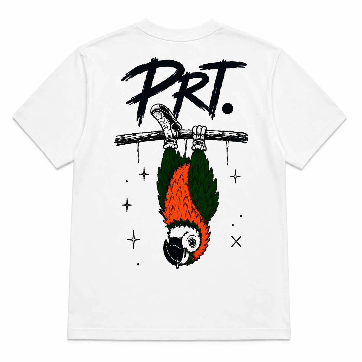 Hanging Parrot Tee – Ivory